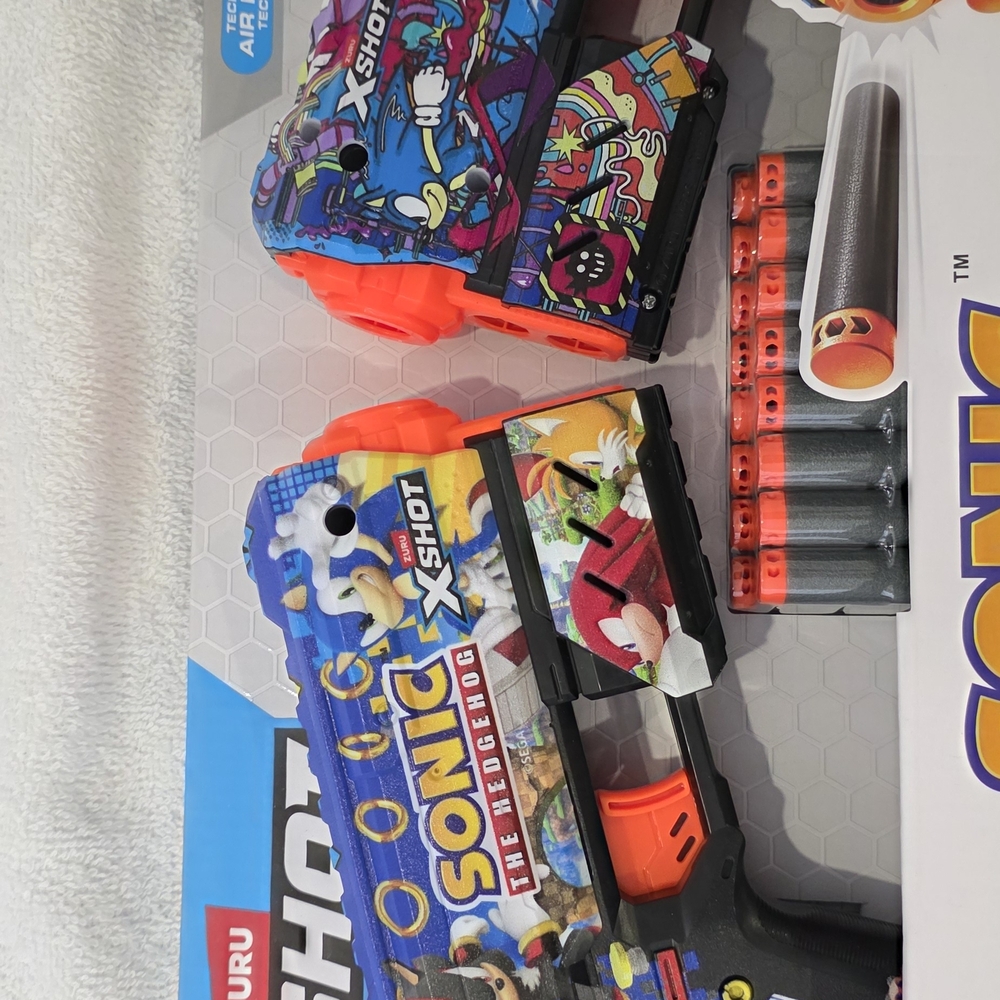 KURU Sonic X-Shot Blaster - Blue, Orange, Black
